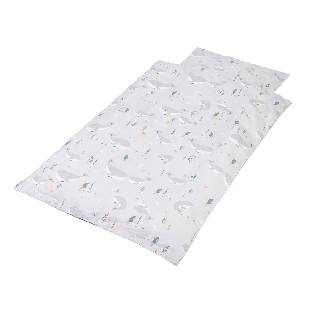 BabyTrold Junior sengetøj 100x140, Hval 